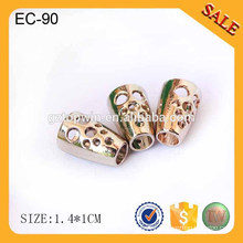 EC89 2015 fashion gold custom rope cord stopper for clothing wholesale